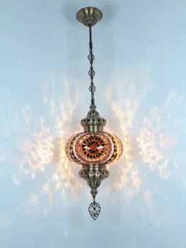 Turški mozaik obesek lučka maroški stropna luč 0
