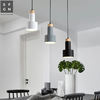 Sodobni led lestenec razsvetljavo lestenci stropne luči Nordijska Ameriški stil železa svetlobe napeljave za jedilnico postelji doma