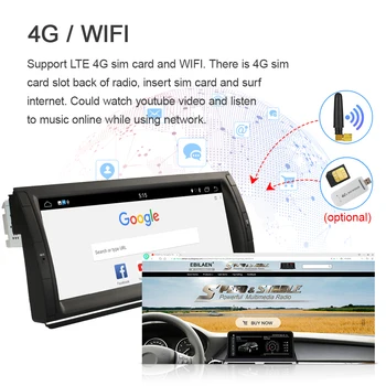 EBILAEN Android 10.0 Avto Multimedijski Predvajalnik Za BMW X5 E53 E39 Autoradio Navigacija GPS 10.25' Zaslon IPS Šest ključnih Vodja Enote 4G