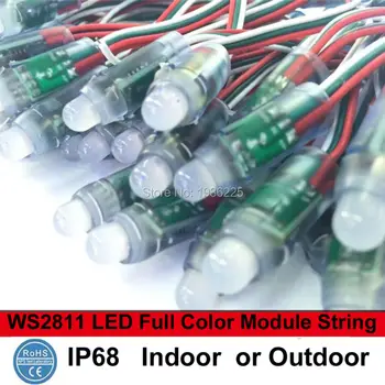 500pcs/veliko Barvno Led Pixel Modul WS2811 5 Led Modul IP68 Vodotesen Prostem Advertsing Lučka Brezplačna Dostava