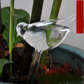 Preprosta steklena vaza pregleden opremo doma Ustvarjalni Stekla, ročno izdelanih steklenih ptica samodejno zalivanje zalivanje polžev 0