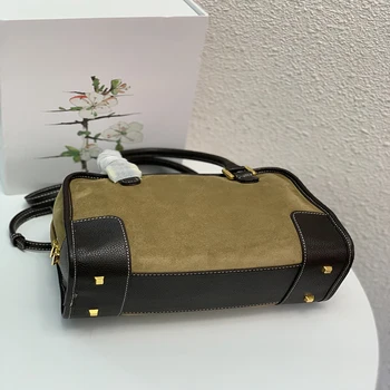 Zgodaj spomladi novih neto red hot slog priložnostne preprosta modna ženske deerskin rame torbico messenger bag 0