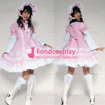 Fondcosplay Gothic lolita sladko bombaž baby roza obleka, naglavni del cosplay kostum Prilagojene[G180]