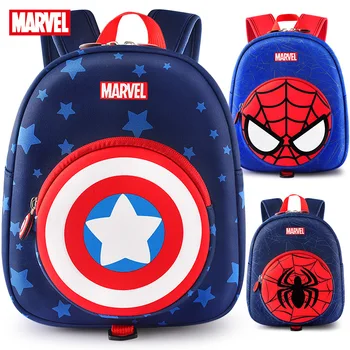Disney Marvel Spider Man Captain America Vrtec Šolsko Moški Anti izgubil Risanka Otrok Nahrbtnik