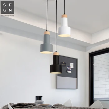 Sodobni led lestenec razsvetljavo lestenci stropne luči Nordijska Ameriški stil železa svetlobe napeljave za jedilnico postelji doma 1