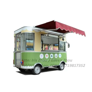 Električni Prostem Ulica Mobilne Hitro Tovornjak Mobilni Kuhinjski Aparat Za Hot Dog Bubble Tea Voziček Hrane Prodajni Avtobus 1