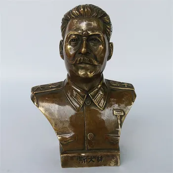 Posebna ponudba # TOP art Collection -Sovjetske zveze je Rusija Moskva veliki voditelj Stalin (Joseph Visarionovič) bronasto stari kip 2