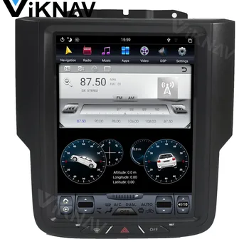 Avto GPS navigator multimedijski predvajalnik, radio za dodge RAM 2013-2017 stereo zvokom v video player android navpično zaslon BT FM 10.4 palčni 3