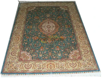 Svilena preproga preproga na tleh Svile perzijski Orientalski tkane Dnevna Soba Vzorec 3