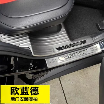 Visoko kakovostnega nerjavečega jekla auto deli dobrodošli pedal za varstvo trakovi zadaj stražar Za Mitsubishi Outlander 2019-2021 Avto-Styling 4