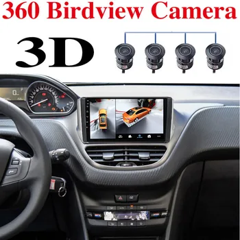 Za Peugeot 208 A9 2008 A94 2012~2019 Avto Večpredstavnostna GPS Avdio Raido Navigacijska tipka NAVI Predvajalnik, vključen CarPlay 360 BirdView 3D 4