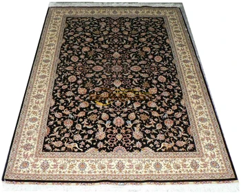 Svilena preproga preproga na tleh Svile perzijski Orientalski tkane Dnevna Soba Vzorec 5