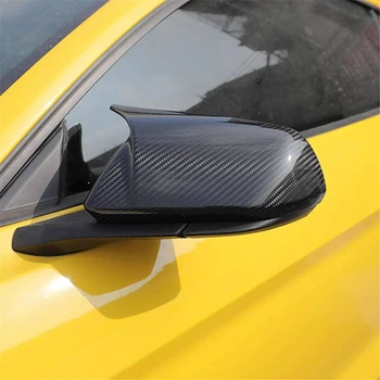 Avto ABS Ogljikovih Vlaken Barve Vzvratnega Ogledala, Pokrov Lupine Stanovanjskih Trim za Ford Mustang-2020 5