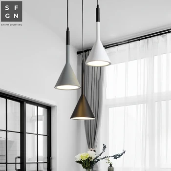 Sodobni led lestenec razsvetljavo lestenci stropne luči Nordijska Ameriški stil železa svetlobe napeljave za jedilnico postelji doma 5